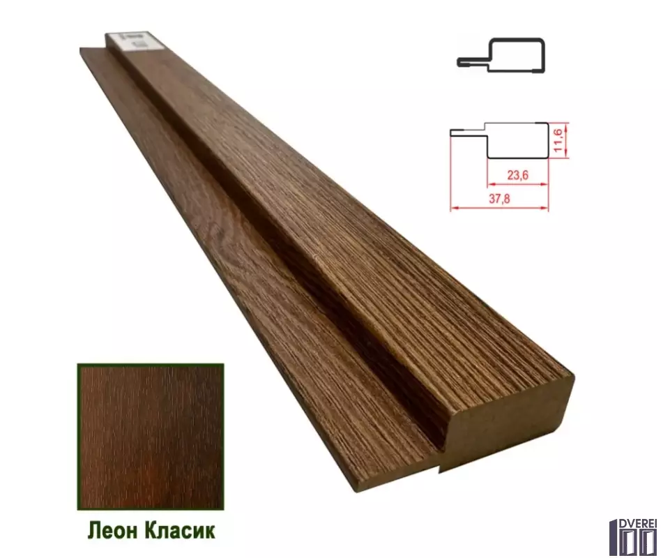 Фінішна планка МДФ 1238 Леон Класик 37,8*11,6*2800 (1 шт.)