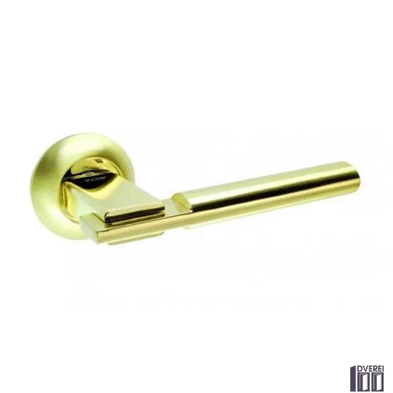 Ручка на розетці KEDR R10.038-AL-SB/PB колір (мат.золото/золото)