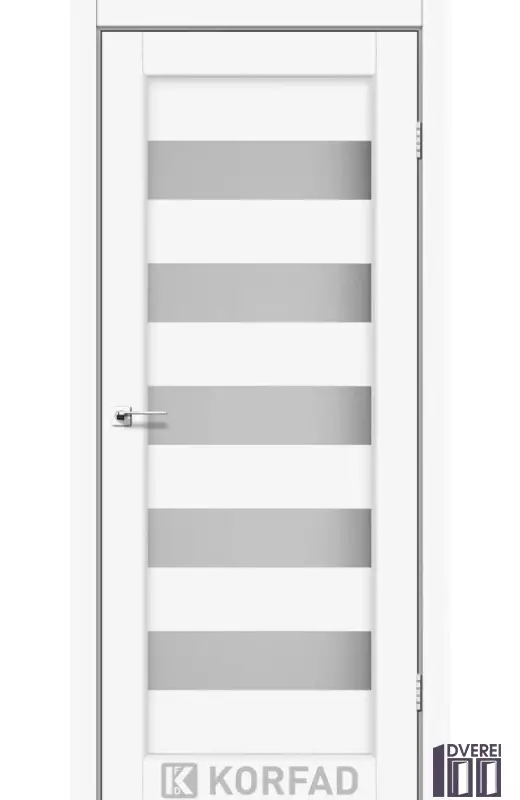 Двері міжкімнатні Korfad PORTO PR-08 Білий перламутр сатин білий