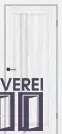 Двері міжкімнатні КДФ Прага (Бук Шале) скло сатин