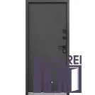 Двері вхідні Форт Нокс КРАФТ-Термо (Метал\Метал) Вулиця Матовий сірий 7024 + чорний /сірий або білий_2