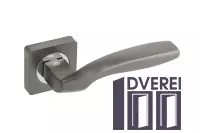 Ручка на розетці Gavroche GERMANIUM Ge  A1 колір MBN/CP (графіт/хром)