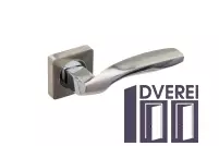 Ручка на розетці Gavroche GERMANIUM Ge  A1 колір SN/CP (хром/сатин)