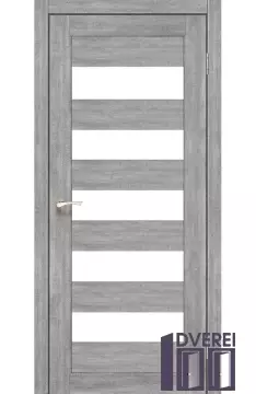 Двері міжкімнатні Korfad PORTO PR-08 Еш-вайт сатин білий