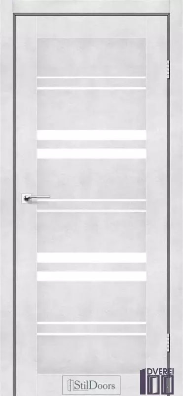 Двері міжкімнатні Stil Doors SLOVENIA Світлий бетон  Сатин білий