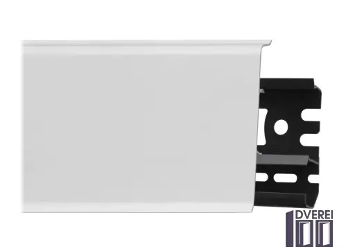 Плінтус підлоговий ARBITON INDO 2,5м 70 мм c кабельних каналів (білий матовий)