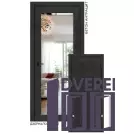 Двері міжкімнатні Stil Doors VERMONT Бетон Антрацит Дзеркало срібне/Глухе