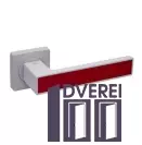 Ручка на розетці Gavroche MAGNIUM Mg  А1 колір white/red ( бiлий/червоний)