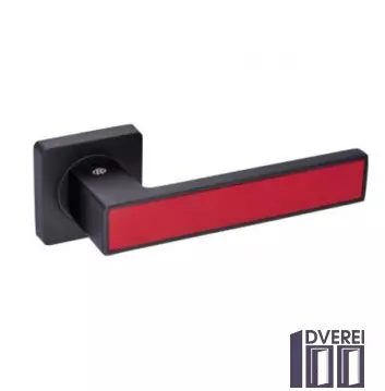 Ручка на розетці Gavroche MAGNIUM Mg  А1 колір black/red ( чорний/червоний)