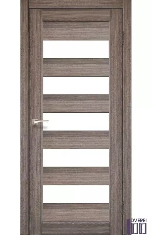 Двері міжкімнатні Korfad PORTO PR-08 Дуб грей сатин білий