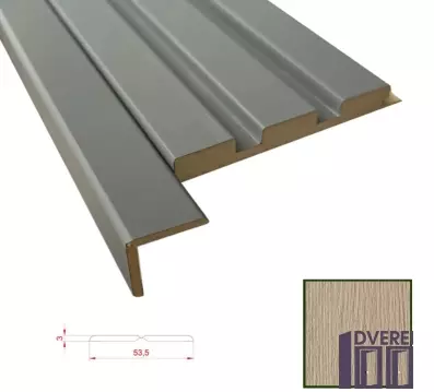 Універсальний декоративний кут МДФ 0354 Пекан 54 х 3 х 2800 (1 шт.)