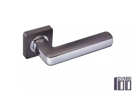 Ручка на розетці Gavroche CROMIUM Cr  А1 колір MBN/CP (графіт/хром)