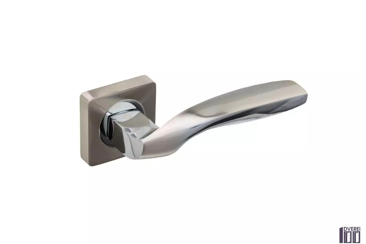 Ручка на розетці Gavroche GERMANIUM Ge  A1 колір SN/CP (хром/сатин)