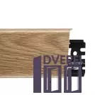 Плінтус підлоговий ARBITON INDO 2,5м 70 мм c кабельних каналів (дуб темний)