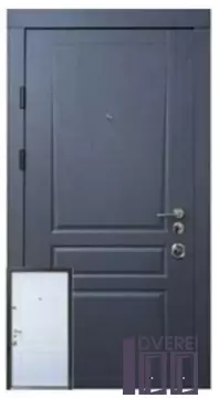 Двері Вхідні Квартира Форт Престиж Лувр (дуб графіт/білий супермат)