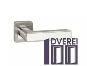 Ручка на розетці PUNTO Мод. MARS SN/WH-19 матовий нікель/білий