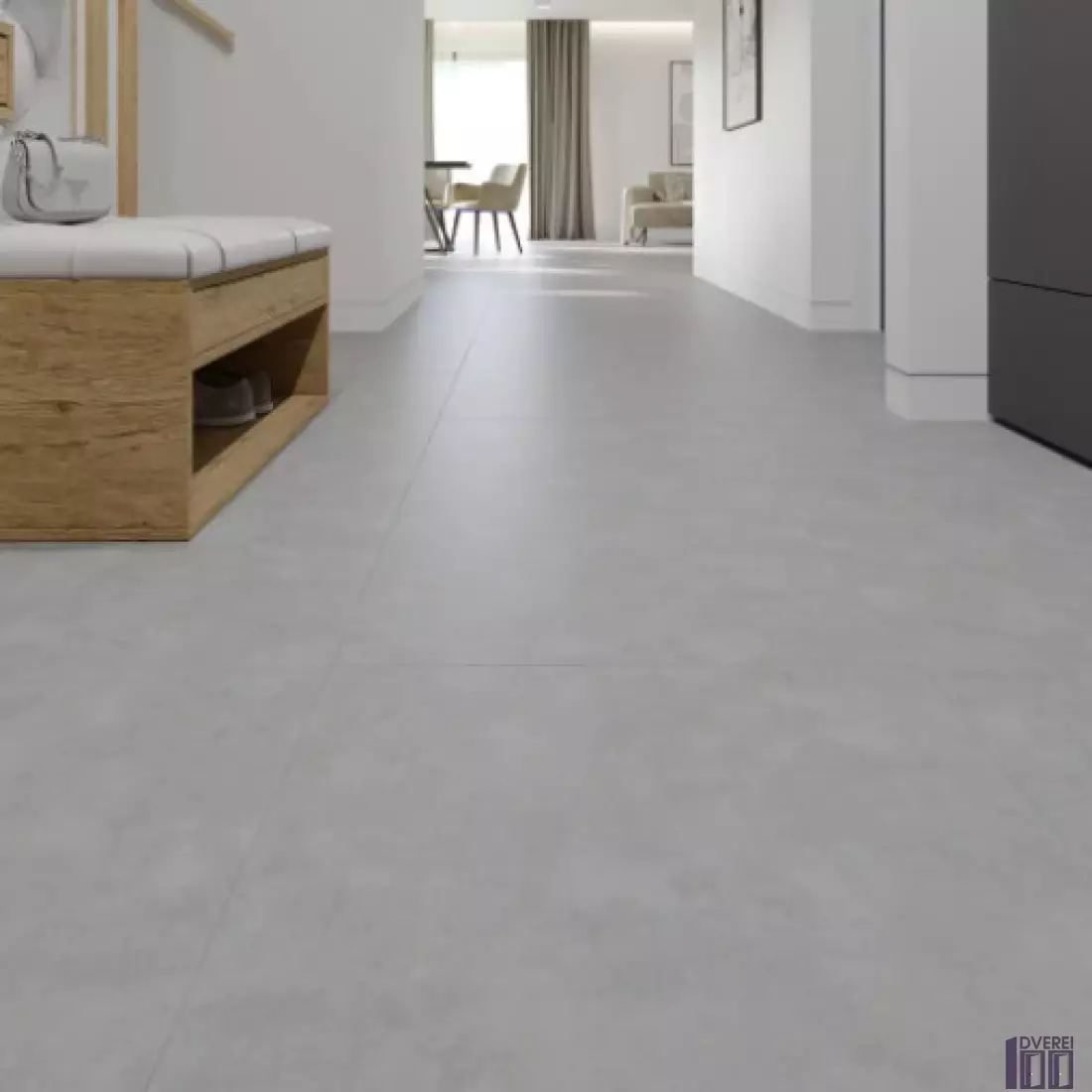Вінілова підлога SPC SPeCtra Floor Світлий бетон 2507 1 м кв._4