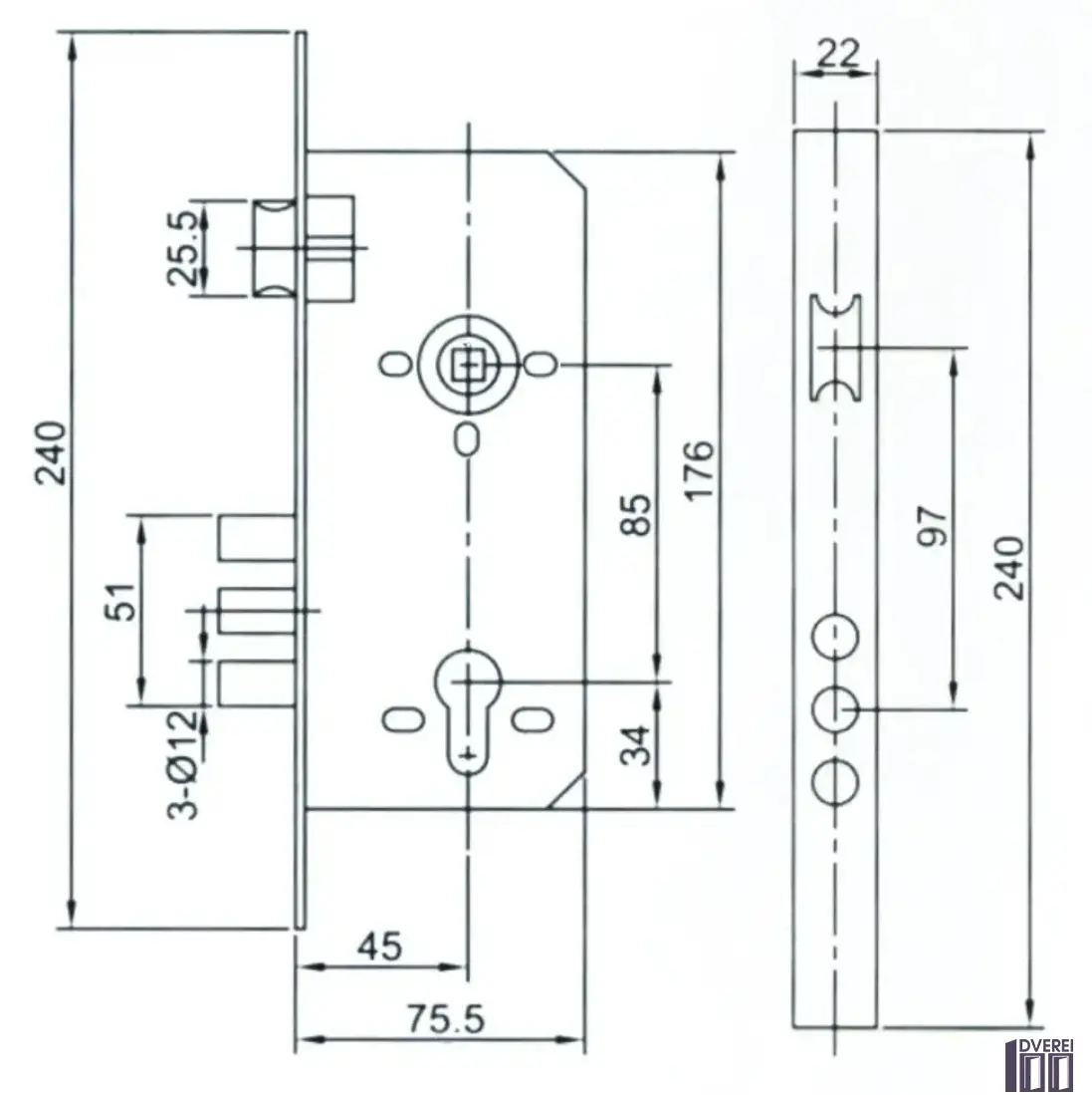 Набір LC 85-SN (Титан 2100 СР+ручка USK 85-40-012 BN+TRON AL 70 лаз к/к+коробка)_2