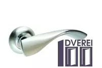 Ручка на розетці KEDR R10.049-AL-SN/CP колір (сатін/ хром)