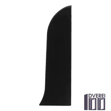 Заглушка для плінтуса з кабельканалом права (чорний)