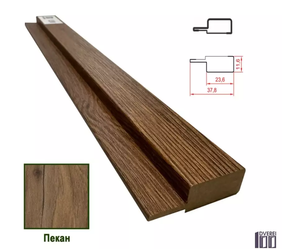 Фінішна планка МДФ 1238 Пекан 37,8*11,6*2800 (1 шт.)