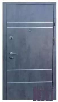 Двері Вхідні Квартира Форт Престиж Даллас (бетон темний/ваніль горизонт)