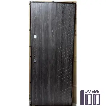 Двері вхідні Портала КОМФОРТ Мод. F-2 Дуб немо карбон/дуб немо лате