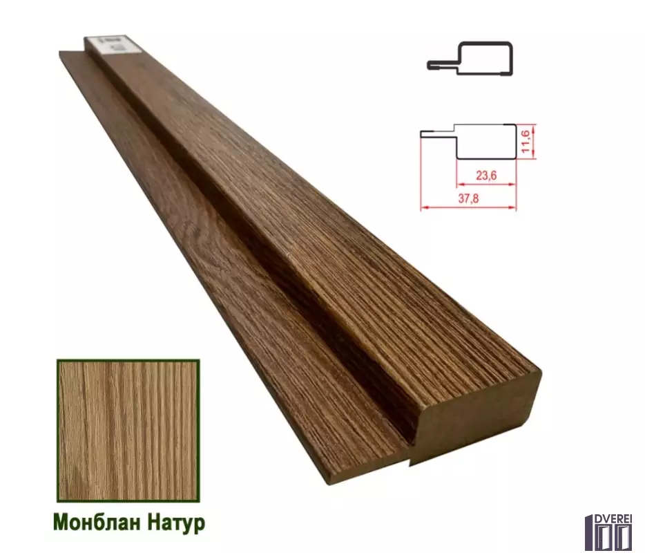 Фінішна планка МДФ 1238 Монблан Натур 37,8*11,6*2800 (1 шт.)