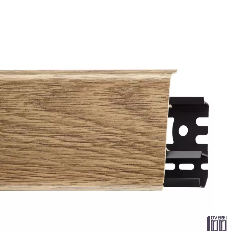 Плінтус підлоговий ARBITON INDO 2,5м 70 мм c кабельних каналів (дуб темний)