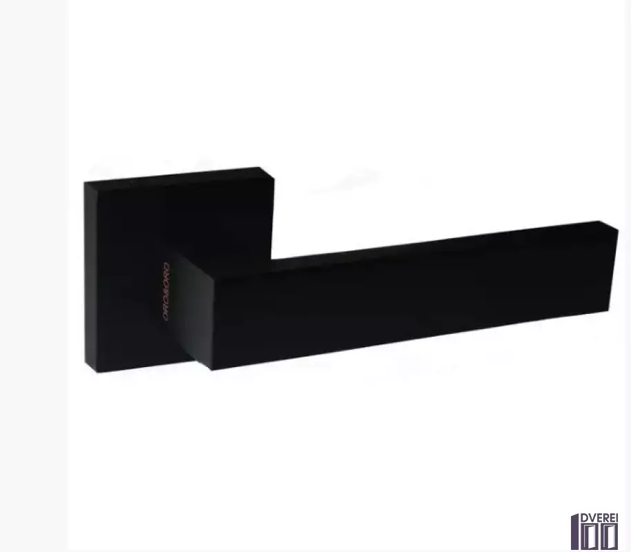 Ручка на розетці OROandORO QUATTRO 106-15E Black -Чорний матовий 51*51 mm