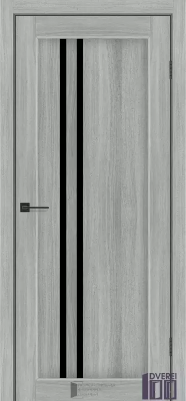 Двері міжкімнатні КДФ Прага (Вільха норвезька) скло BLK