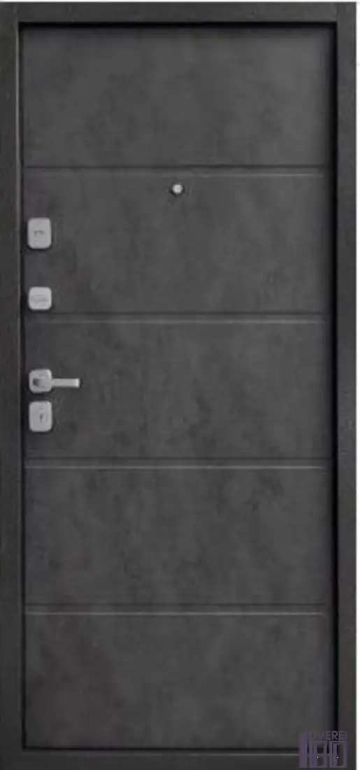 Двері вхідні метал/мдф БЦ- Софіївка сірий антік /бетон темний_2