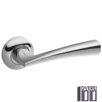 Ручка на розетці KEDR R10.080-AL-SN/CP  колір (сатін/ хром)