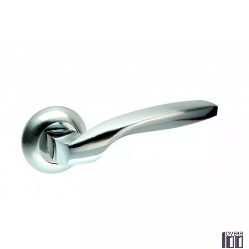 Ручка на розетці KEDR R10.045-AL-SN/CP колір (сатін/ хром)