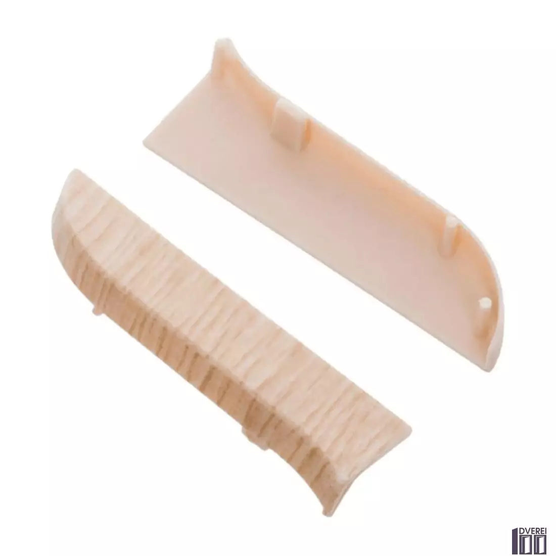 Заглушка для плінтуса з Кабе каналом права (Ясень)_2