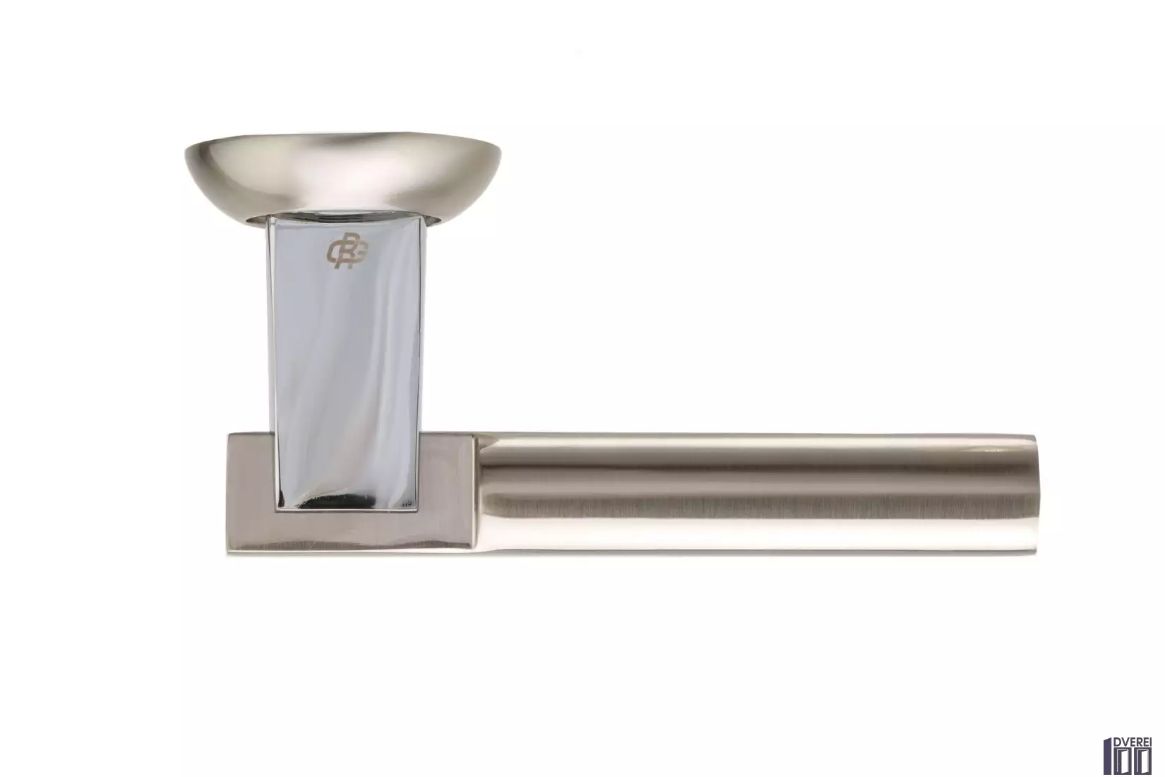 Ручка на розетці Gavroche ZIRCONIUМ Zr  А5 колір SN/CP (хром/сатин)_2