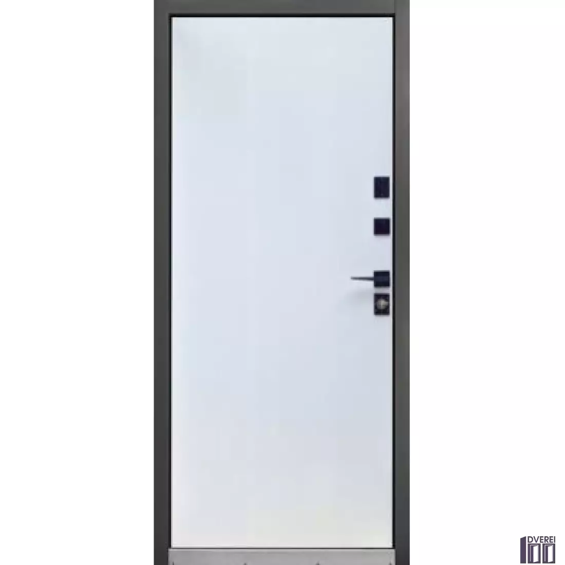 Двері вхідні Форт Нокс КРАФТ-Термо (Метал\Метал) Вулиця Матовий сірий 7024 + чорний /сірий або білий_3
