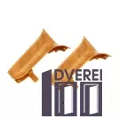 Куточок внутрішній для плінтуса з Кабе каналом (дуб Шервуд)