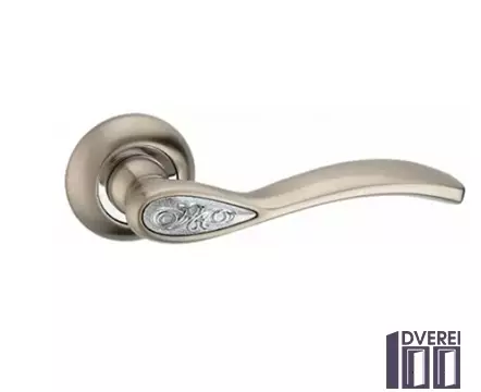 Ручка на розетці KEDR R10.1313-AL-SN/CP колiр (сатiн/хром)