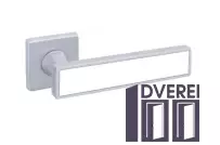 Ручка DND на розеті SOCHIC L 02 SL14-ZCSBI матовий хром/біла вкладка