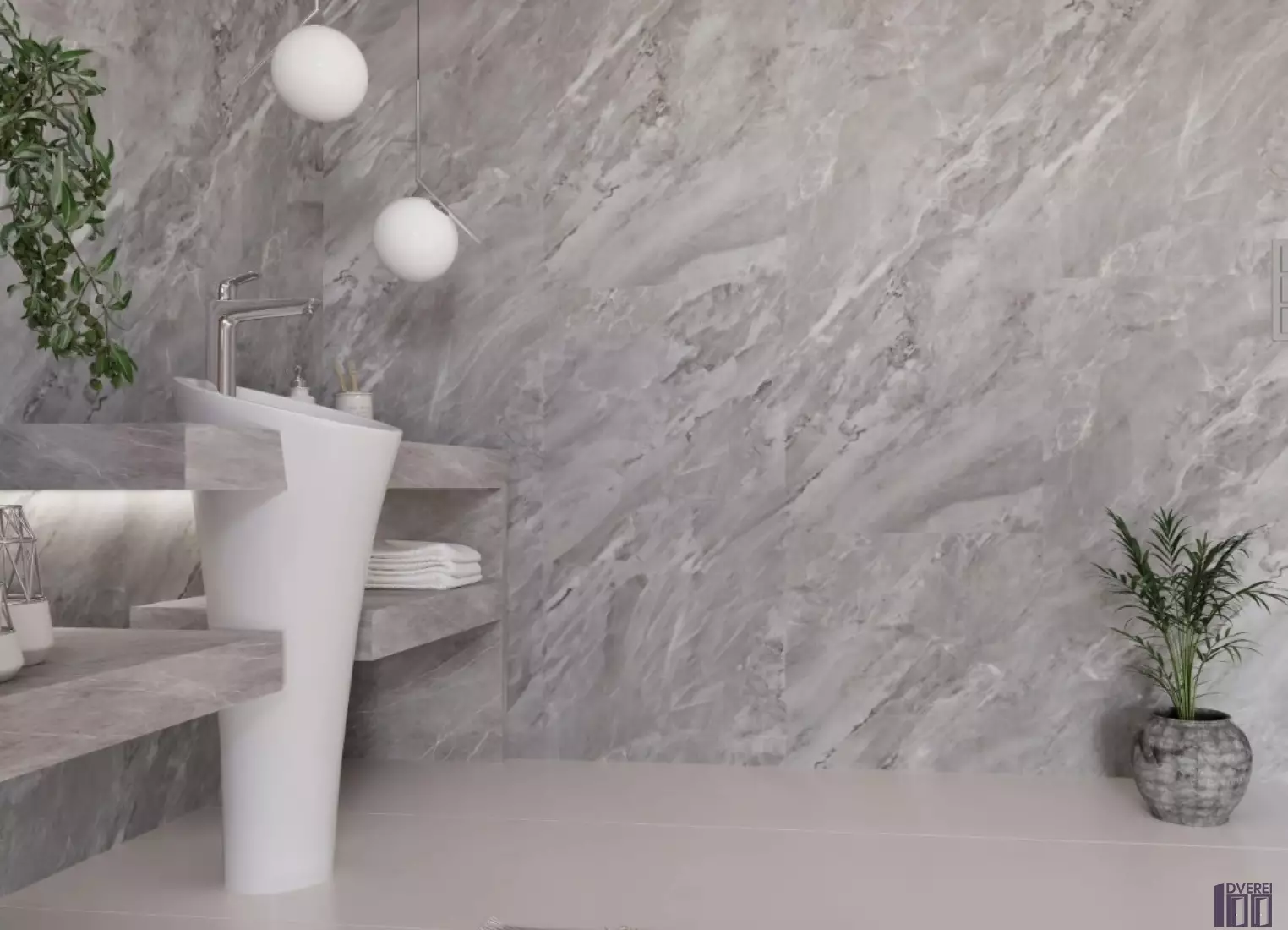 Вінілова стінова панель SPC SPeCtra Wall Місячний камінь 2508 1 м кв._3