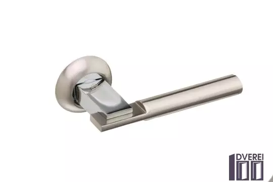 Ручка на розетці Gavroche ZIRCONIUМ Zr  А5 колір SN/CP (хром/сатин)