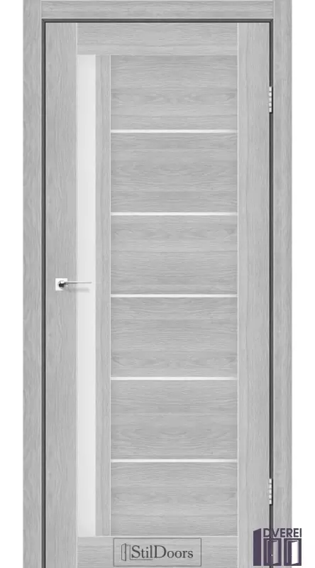 Двері міжкімнатні Stil Doors SOFIA Дуб сріблястий Сатин білий
