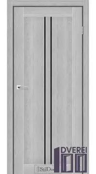 Двері міжкімнатні Stil Doors BARCELONA Дуб Сріблястий BLK