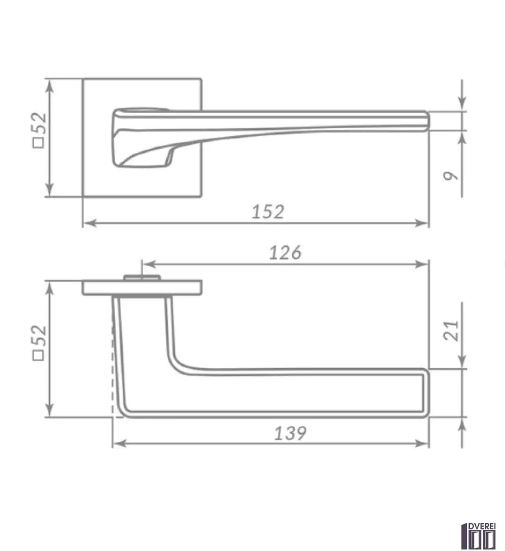 Ручка на розетці PUNTO Мод. ELEN BL-24 чорний_2